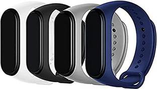Asotai Band Strap Compatible Mi Band 3 /Mi Band 4 Fitness Band (Pack of 4) (only strap) Smart Band Strap