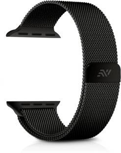 NECESORIES Metal Magnetic Milanese Loop Band for Iwatch 42/44/45/46/49 mm Smart Watch Strap