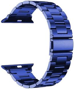 PUNAK Stainless Steel Metal Chain Strap For Ultra Watch 49 mm, Series 8 / 7 45 mm, Series 6 / 5 / 4 44 mm Smart Watch Strap