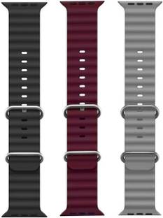 BLACK LOVIES Ocean Smart Watch Strap Belt for Ultra Watch 49 mm, Series 8 / 7 45 mm, Series 6 / 5 / 4 44 mm, Series 3 / 2 / 1 42 mm, T800 Ultra, Watch 8 Ultra, i8 Pro Max, W26, S8 Ultra, Smart Watch Strap