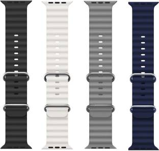 PUNAK Ocean Smart Watch Strap Belt for Ultra Watch 49 mm, Series 8 / 7 45 mm, Series 6 / 5 / 4 44 mm, Series 3 / 2 / 1 42 mm, T800 Ultra, Watch 8 Ultra, i8 Pro Max, W26, T800. Smart Watch Strap