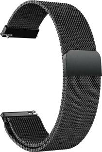 ACM Watch Strap Magnetic for Boat Lunar Connect Smartwatch Belt Black Smart Watch Strap