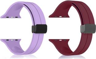 PUNAK Soft Silicon Magnetic Smart Watch Strap Belt for Ultra Watch 49 mm, Series 8 / 7 45 mm, Series 6 / 5 / 4 44 mm, Series 3 / 2 / 1 42 mm, T800 Ultra, Watch 8 Ultra, i8 Pro Max, W26, T800 Smart Watch Strap