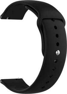 ACM Watch Strap Silicone Belt for Boult Drift Smartwatch Sports Belt Black Smart Watch Strap