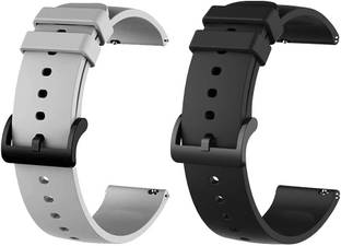 BLACK LOVIES 22 mm Soft Silicon Smartwatch Strap Compatible with Noise. Fit Buzz Smart Watch Strap