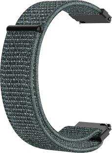 ACM Watch Strap Nylon Loop for Fire-Boltt Cobra Bsw086 Smartwatch Belt Grey Smart Watch Strap