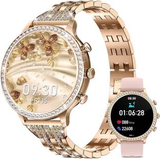 Tukii Gen9 Smartwatch for Women - Diamond Strap, HD Display, Bluetooth Calling Smart Watch Strap
