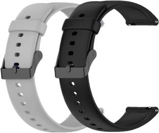 TECHWIND 20MM Classic Silicon Watch Strap (CHECK MODEL LIST) Combo Pack of 2 Watch Belt Smart Watch Strap