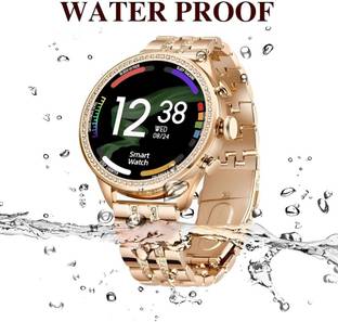 MBS Trendy latest Gen9 smartwatch, Golden & Pink strap ,hd display Smartwatc Smartwatch
