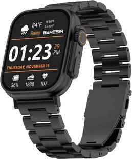 GameSir T800 Ultra Metal Black Smartwatch with Bluetooth, Fitness & Heart Rate Tracking Smartwatch