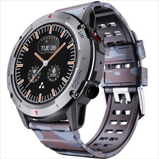 Ambrane Crest 1.39 inch round display 360*360 High Resolution with BT Calling Smartwatch