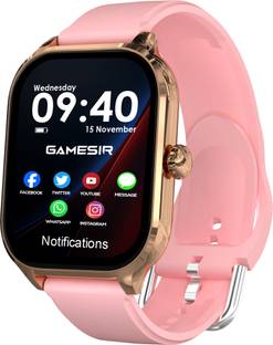 GameSir H9 Pink-A1 Full Screen Touch Watch Specially Made for Girl & Women Smartwatch