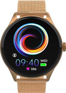 Titan Evoke with 1.43" AMOLED Display,1000 Nits Brightness,Rotating Crown,BT Calling Smartwatch