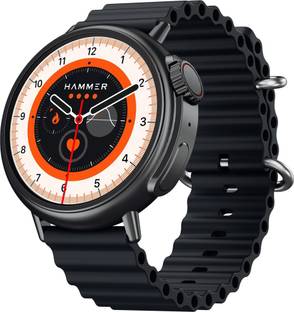 Hammer Active 3.0 1.39" Round Dial Advanced BT Calling with AI Voice Assistant Smartwatch