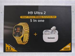 GameSir 5 In One H9 Ultra 2 Bluetooth calling, Health tracking & Games with Earbuds Smartwatch