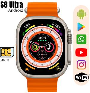 Veu S8 Ultra Android 4g | Wifi Smart Watch | Playstore Smartwatch
