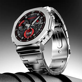 Fire-Boltt Obsidian 33.5mm (1.3 inch) AMOLED, Bluetooth Calling, Stainless Steel Design Smartwatch