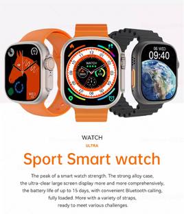 FRONY SDV_670A_T800 ULTRA BIG DISPLAY SMARTWATCH WITH BT CALLING & WIRELESS CHARGE Smartwatch