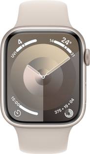 Apple Watch Series 9 GPS 45mm Starlight Aluminium Case with Starlight Sport Band - S/M