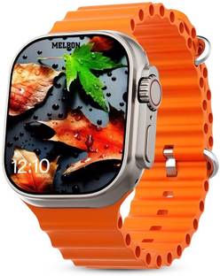 Melbon T800 BT Best Orange color Full Screen with Fitness Calculator Game music Smartwatch