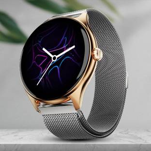 Fire-Boltt Ninja Talk 35.3mm (1.39) Round Bluetooth Calling Metal Body,120 Sports Modes Smartwatch