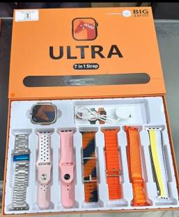 VISHAL Ultra 7 in 1 49 MM BT Calling Sports Mode Fitness 7 Belt Smartwatch