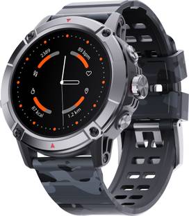 Ambrane Crest Pro 1.52'' display 360*360 High Resolution, 600 Nits Bright and BT Calling Smartwatch