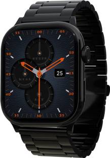 PA Maxima Max Pro Coral Plus 1.96''Ultra HD Display, BT Calling, Active Crown, Metal Body Smartwatch