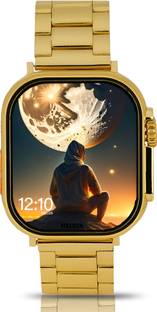 Melbon S9 Ultra Gold smartwatch with two strap Wireless charger and Bluetooth calling Smartwatch
