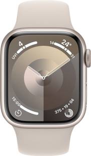 Apple Watch Series 9 GPS 41mm Starlight Aluminium Case with Starlight Sport Band - M/L