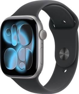 Apple Watch Series 11 GPS + Cellular 46mm Grey Aluminium Case Black Sport Band - M/L