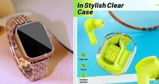 SSVOCATIONPOINT Gen16+ Fully Metal Ultra HD Display Womens Smart Watch With High Sound Earbuds Smartwatch