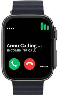 Neeraj Traders T800 Bluetooth Calling Touch Watch Health Modes Music Camera Operate black Smartwatch