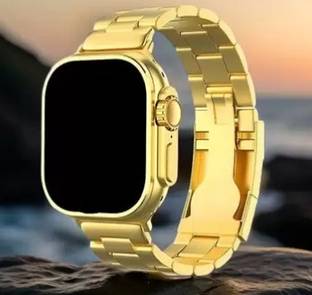 TRUETAG C9 Ultra Max Smart Watch 24k Gold 2.01 Inch HD Wireless Charging 2 Strap 1 Smartwatch
