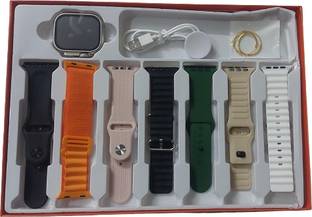 CLUBCLASSY T10 ultra smartwatch calling hd with 7 straps for men & women stainless steel Smartwatch