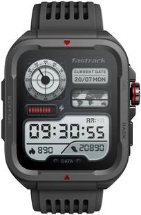 Fastrack Active 1.83" HD Display,Functional Crown,BT Calling with Advanced Chipset Rugged Smartwatch