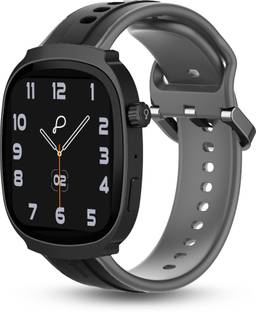 Pebble Axis 1.96" Amoled Display, Quick Notification, AOD, BT Calling, Rotating Crown Smartwatch