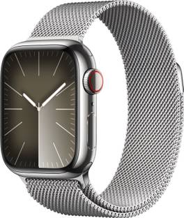 Apple Watch Series 9 GPS + Cellular 41mm Silver Case & Silver Milanese Loop