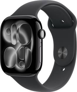 Apple Watch Series 11 GPS + Cellular 46mm Black Aluminium Case Black Sport Band - M/L