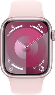 Apple Watch Series 9 GPS 41mm Pink Aluminium Case with Light Pink Sport Band - S/M