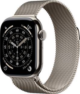 Apple Watch Series 11 GPS + Cellular 42mm Natural Titanium Case Natural Milanese Loop