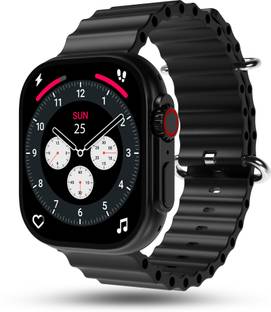 Pebble Crest 2.02"Infinite Display,Rugged Design,BT Calling,Rotating Crown,Health Suite Smartwatch