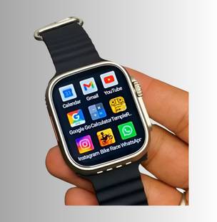 BOOMLY T800 Ultra 8 Smartwatch With Fast Charging & Noise Cancellation Smartwatch