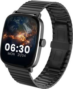 Cellecor 2.01" Super Retina AMOLED Display| 1200 NITS| AOD|AI Voice|Metallic Strap Smartwatch