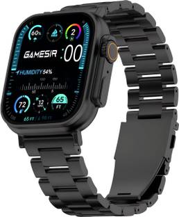 GameSir Black T800 Ultra Smartwatch Stainless Steel, BT Calling, Fitness & Music Smartwatch