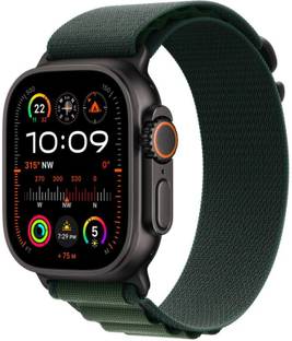 Apple Watch Ultra 2 GPS + Cellular 49mm Black Titanium with Green Alpine Loop