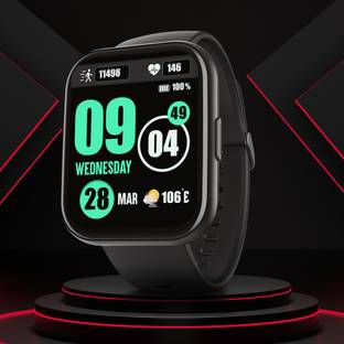 boAt Wave Neo Plus with 1.96" HD Display, BT Calling, Coins & Face Studio Smartwatch