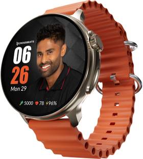 CrossBeats Aura Always On, Advanced AI ENC Bluetooth Calling, in-Built Games, Fast Charge Smartwatch