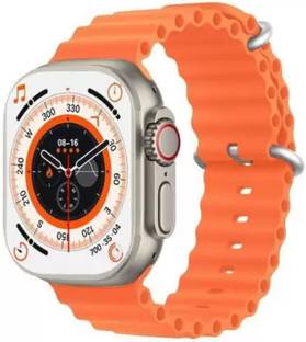 Fuziqra Smartwatch T800 Smart (Orange Man & Woman Free size Smartwatch