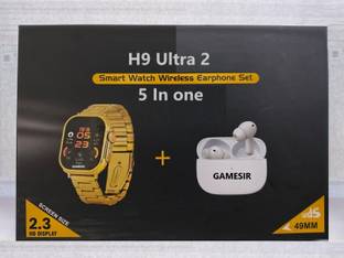 GameSir 5 In One H9 Ultra 2 Bluetooth calling, Health tracking & Games with Earbuds Smartwatch